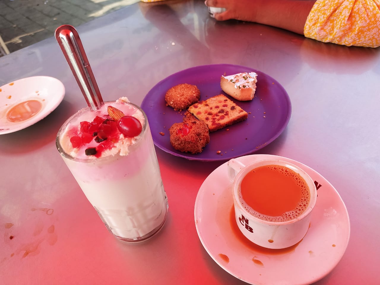 Tea, lassi biscuits in Nimrah Bakery